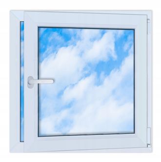 OEM Ventana De Pvc Blanca 80x80 Derecha, Nueva 800x800 Mm Oscilobatiente Doble Acristalamiento Ru