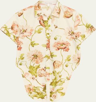 Cara Cara Asbury Tie-Front Cotton Button-Front Top