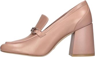 Stuart Weitzman Signture 85 Loafer - Dames - Pumps - Roze - 38 1/2 EU - Leer - Schoenen