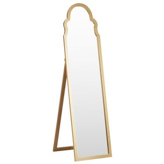 Beliani Beliani - Espejo De Pie Dorado 40 X 150 Cm Mdf Soporte Marco Decorativo Moderno Chatillon