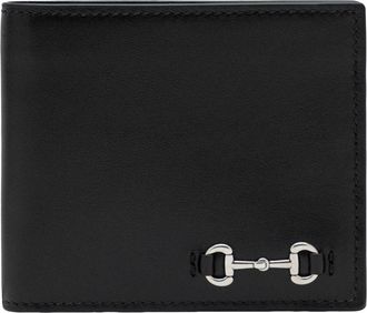 Gucci 25 Bi-Fold Wallet with Horsebit Black 846950-AAFP1-1000