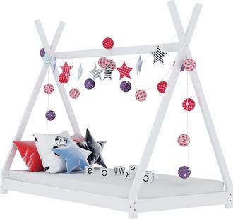 vidaXL Vidaxl - Giroletto Per Bambini Bianco In Massello Di Pino 70x140 Cm