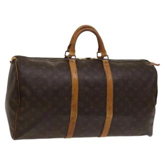 Louis Vuitton Pre-owned Weekend Bags, female, Brown, Size: ONE SIZE Pre-owned Keepall 55 Boston Bag