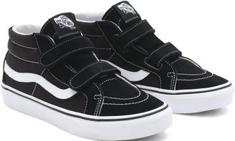 Vans Sneaker VANS JN SK8-Mid Reissue V, Damen, Gr. 38,5, schwarz-weiss (schwarz, wei&szlig;), Leder, Schuhe Sneaker, f&uuml;r Jugendliche