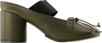 Maison Margiela Anatomische Numeralsandalen - Dames - Muiltjes - Groen - 40 EU - Leer - Schoenen