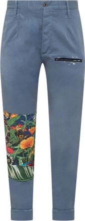 Maurizio Massimino Jeans a fiori - Blu