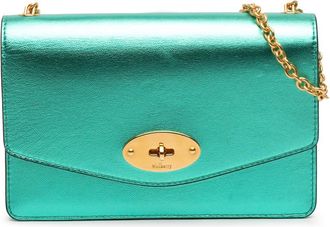 Mulberry Pre-owned Mulberry Small Metallic Grained Calfskin Darley Crossbody Ladies YVFS