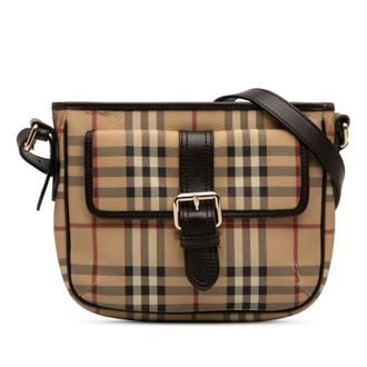 Burberry Pre-owned Burberry Haymarket Check Coated Canvas Crossbody Ladies A9L3XXZ9UI57HGR1