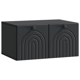 vidaXL Mueble Para Tv De Pared Negro 59,5 X 41 X 30 Cm Vidaxl