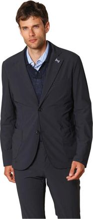 Mason's Jassen, Heren, Blauw, M, Dynamische Navy Blue Blazer