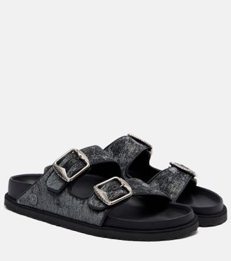 Birkenstock Arizona velvet sandals