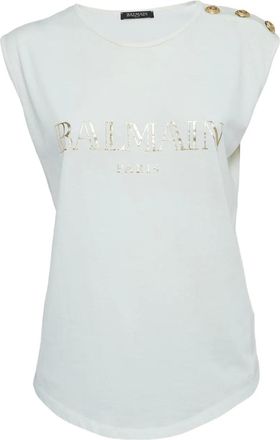 Balmain T-shirt con logo - Bianco