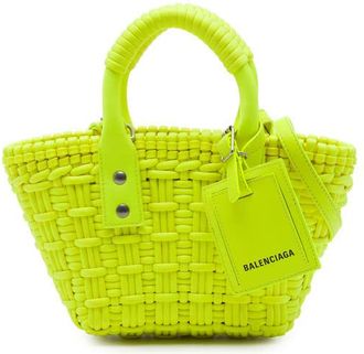 Balenciaga Pre-owned Balenciaga Faux Leather Bistro Basket Bag XXS Ladies EC5ZW236TXYD42MR