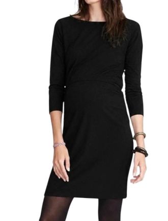 Hatch The Mila 3/4 Sleeves Dress In Black