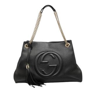 Gucci Pre-owned Soho Chain - Dames - Pre-owned - Zwart - Maat: ONE Size Leer