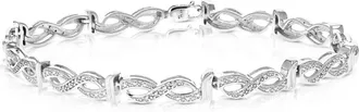 Vir Jewels 1/5 cttw Lab Grown Diamond Fashion Bracelet in Sterling Silver 7 Inch For Women