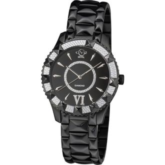 Gevril Group Womens GV2 Venice Diamond Bracelet Watch, 39mm - 0.0038 ctw in Black at Nordstrom Rack