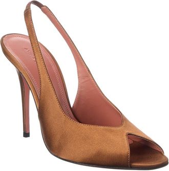 Amina Muaddi Amina Muaddi Kristina Satin Slingback Sandal