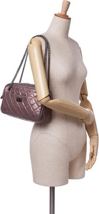 Chanel Hobo Bags - 2008-2009 Small Reissue 2.55 Quilted Aged Calfskin - Gr. unisize - in Rosa - für Damen