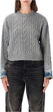 Haikure Karine Crewneck Sweater - - Knitwear - Donna - Grigio - M