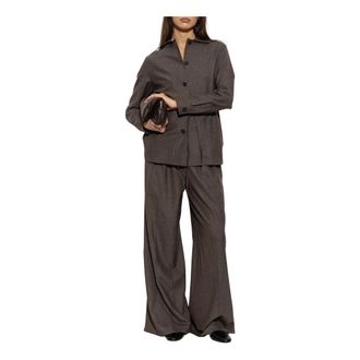 Paul & Shark Wool Shirt And Broeken Set - Dames - Jumpsuits & Playsuits - Bruin - Maat: 2XL Wol