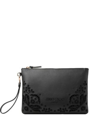 Jimmy Choo London Buidel met rits - Zwart