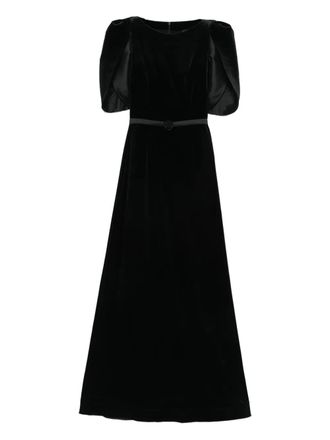 Cristallini Lilith belt dress - women - Acetate/Polyamide/Elastane/Polyester - S - Black