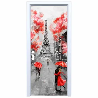 OEM Adhesivo De Tela Para Puerta Con Imagen De La Torre Eiffel 488pd