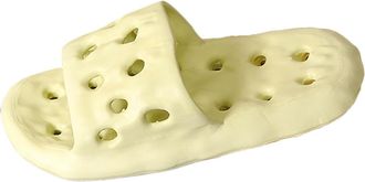 Generic Bathing Slippers Womens Mens Hollow Out Bathing Shoes Summer Comfortable Bath Slippers Non-Slip Slippers Soft Slippers Slides Shower Shoes Sandals Lig