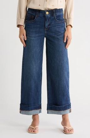 Democracy Crop Cuffed Jeans in Blue at Nordstrom Rack, Size 12