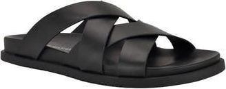 Tommy Hilfiger Bivin Crossover Slide Sandal in Black at Nordstrom Rack, Size 12