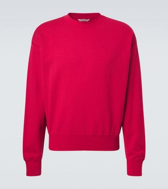 Auralee Cotton, wool and silk sweatshirt