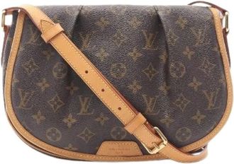 Louis Vuitton Pre-owned Menilmontant PM Monogram Borsa a Spalla - - Pre-owned - Donna - Marrone - ONE SIZE