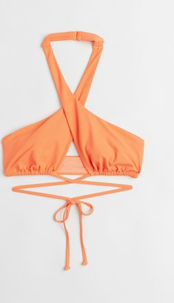 H&M Neckholder-Bikinitop - Orange