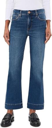 Kut from the Kloth Kelsey High-Rise Fab Ab Ankle Flare in Cool Womens Jeans Cool : 12 29, Cotton/Denim/Spandex