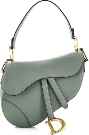 Dior Saddle Handbag Leather Medium shoulder bag - Grijs
