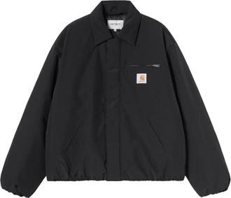 Carhartt Work in Progress Black Boxy Concealed Closure Jacket