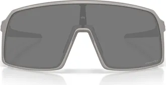 Oakley Sutro 37mm Rectangle Shield Sunglasses in Titanium/prizm Black at Nordstrom