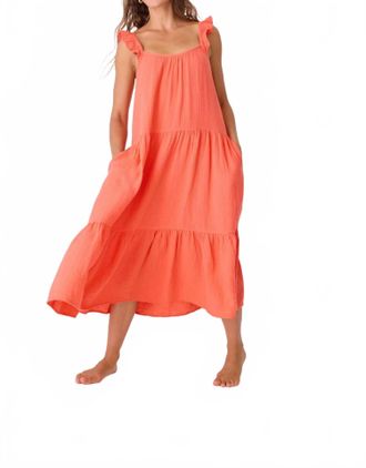 PJ Salvage Copacabana Dress In Guava