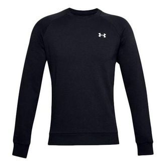 Under Armour Mens Under Armour Rival Cotton Training Sports Round Neck Black 1357104-001