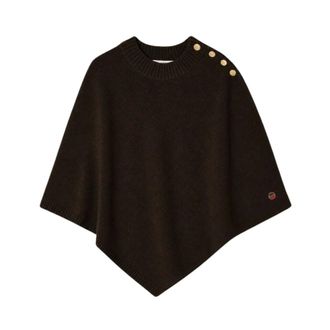 Busnel Randy Poncho - Jackets - Mujer - Marr&oacute;n - ONE SIZE