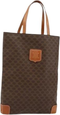 Celine Pre-owned Tote Bags, female, Brown, Size: ONE SIZE Pre-owned Vintage Canvas Tote Bag