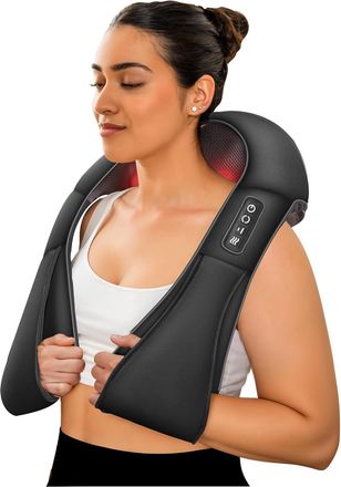 OEM Masajeador Cervical, Masajeador Cervical Rug- En Con Calentamiento, Masajeador Shiatsu El&eacute;ctrico Para Nek, Cervical En Schouder, Regalo Para Vrouwen E