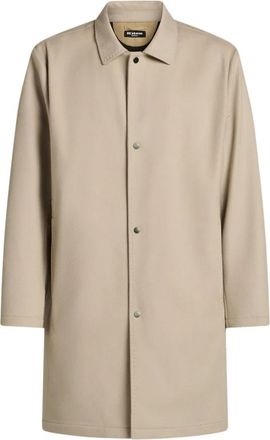 Kiton Cashmere Trenchcoat - Heren - Mantel - Beige - 2XL - Leer - Jassen