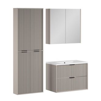 Vicco Conjunto De Muebles De Ba&ntilde;o De 4 Piezas Ruford, Cachemira, 4 Partes, Vicco
