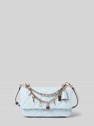 Guess Umh&auml;ngetasche mit Label-Applikation Modell LIBBY in Hellblau, Gr&ouml;&szlig;e 1