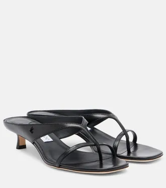 Jimmy Choo London Emery leather thong sandals