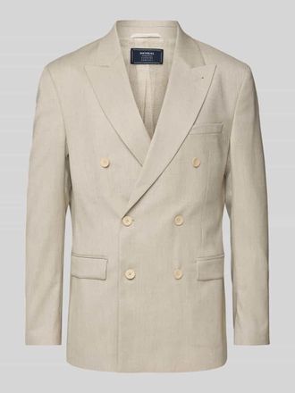 Mc Neal Slim Fit Sakko mit Leinen-Anteil in Beige, Gr&ouml;&szlig;e 94