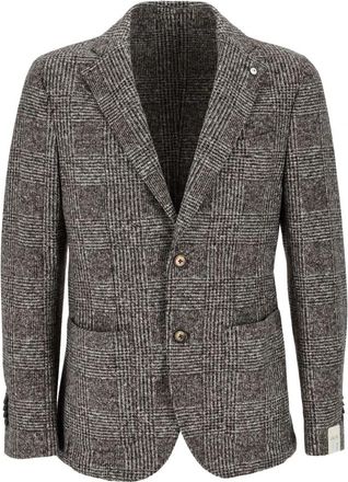 L.B.M. 1911 Gekleurde Jas Stijl 3 - Heren - Blazers - Grijs - M - Jassen