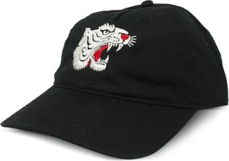 Melt Pet met geborduurde tijger - Zwart